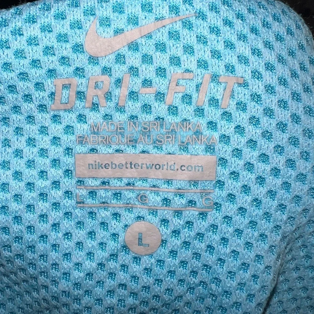 Nike AeroReact Running Top Large Lightweight Reflective Blue EUC‎